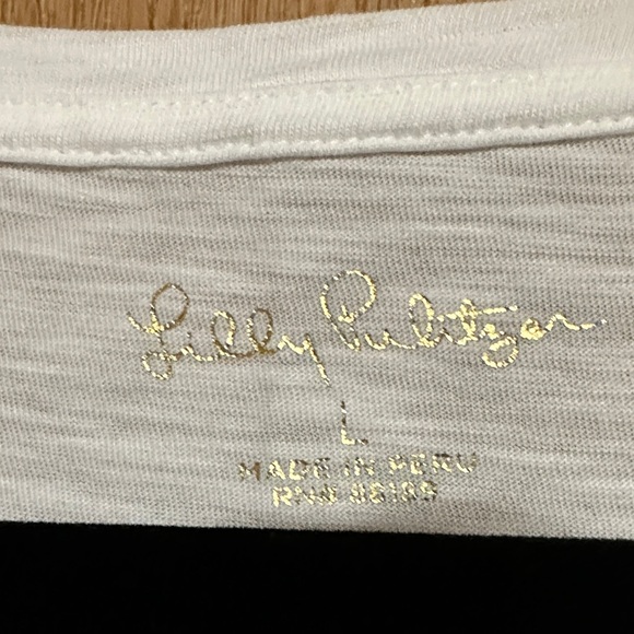 Lilly Pulitzer scoop neck Etta L - Picture 3 of 3